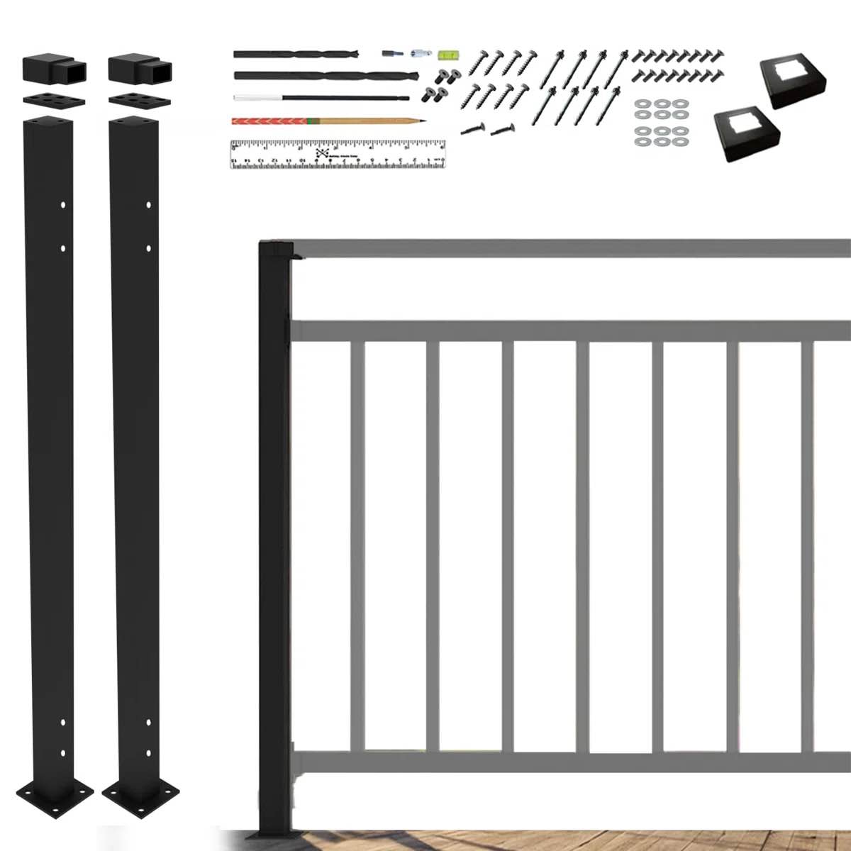Condition photo showing New/Like New for 42" h baluster guard rail end post