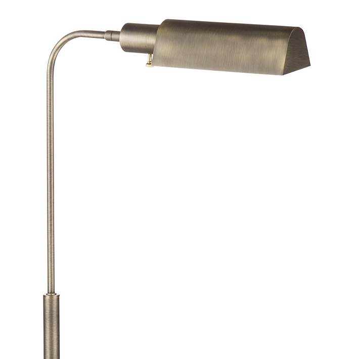 Condition photo showing New/Like New for bassett clatsop 45" high antique brass pharmacy floor lamp