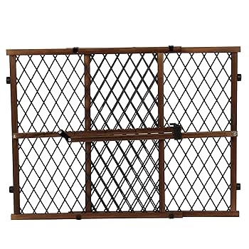 evenflo position & lock tall and wide value adjustable baby gate  locking latch  for use with infants  toddlers & pets  31  - 50   farmhouse collection