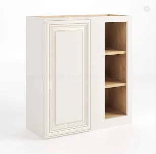 Charleston White Raised Panel 30IN H Wall Blind Cabinet