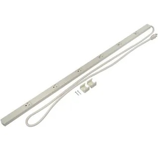 Wiremold PM36C 40 Ivory Plugmold On Wall 6 Outlet Power Strip