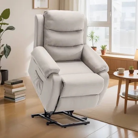 Power Lift Recliners , Small Recliner For Small Space, Electric Recliner Chair For Elderly With Side Pockets