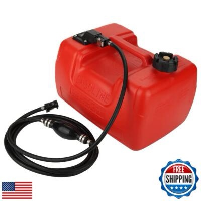 Portable Boat Fuel Gas tank 12L 3 Gallon Marine Outboard Gas Tank for YAMAHA Barco De Motor Fuera De Borda with Connector Replace Yamaha 6YL-24201-24-00 Portable Gas Tank