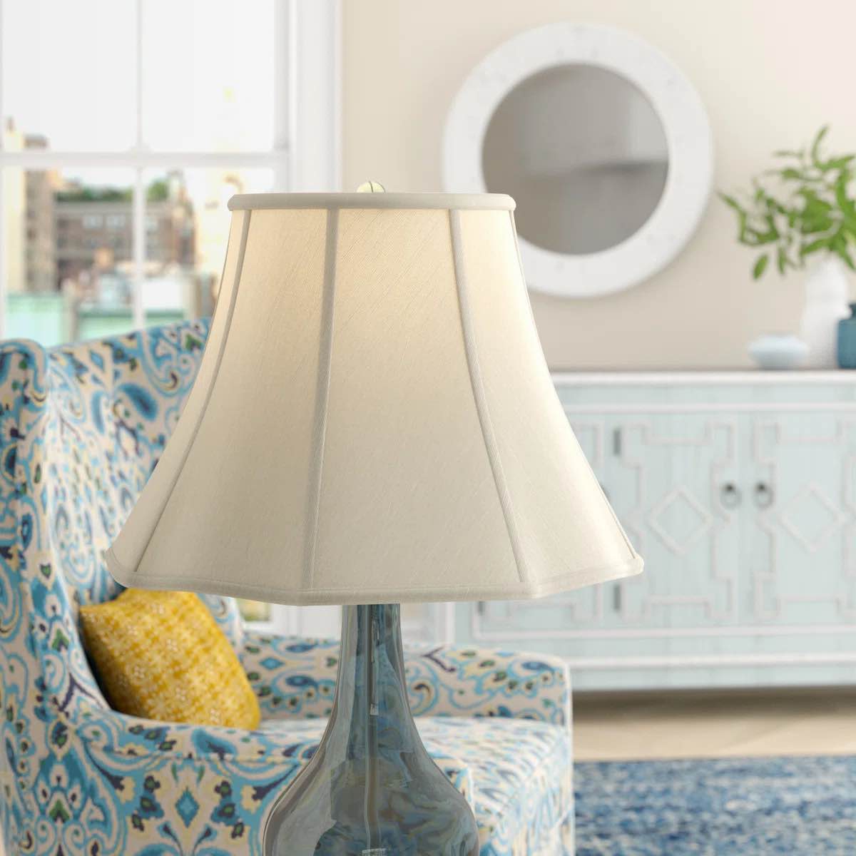 silk bell lamp shade