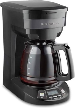 Hamilton Beach - 12 Cup Programmable Coffee Maker - BLACK