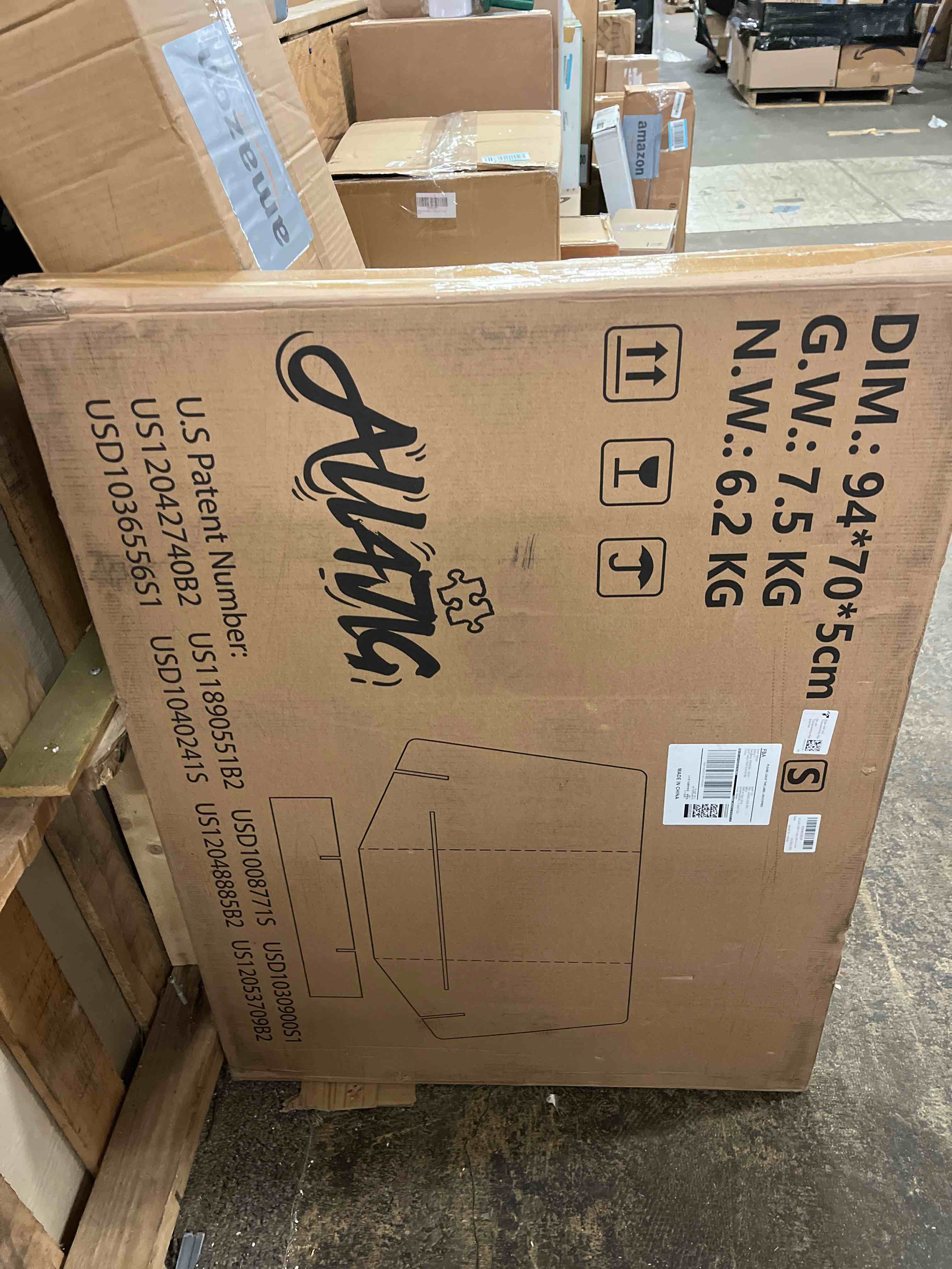 Condition photo showing New/Like New for ALL4JIG 1500 Pieces Rotating Puzzle Board with 6 Drawers and Cover,25"x34"Portable Wooden Jigsaw Puzzle Table for Adults,Lazy Susan Spinning Puzzle Boards Birthday Gift for mom