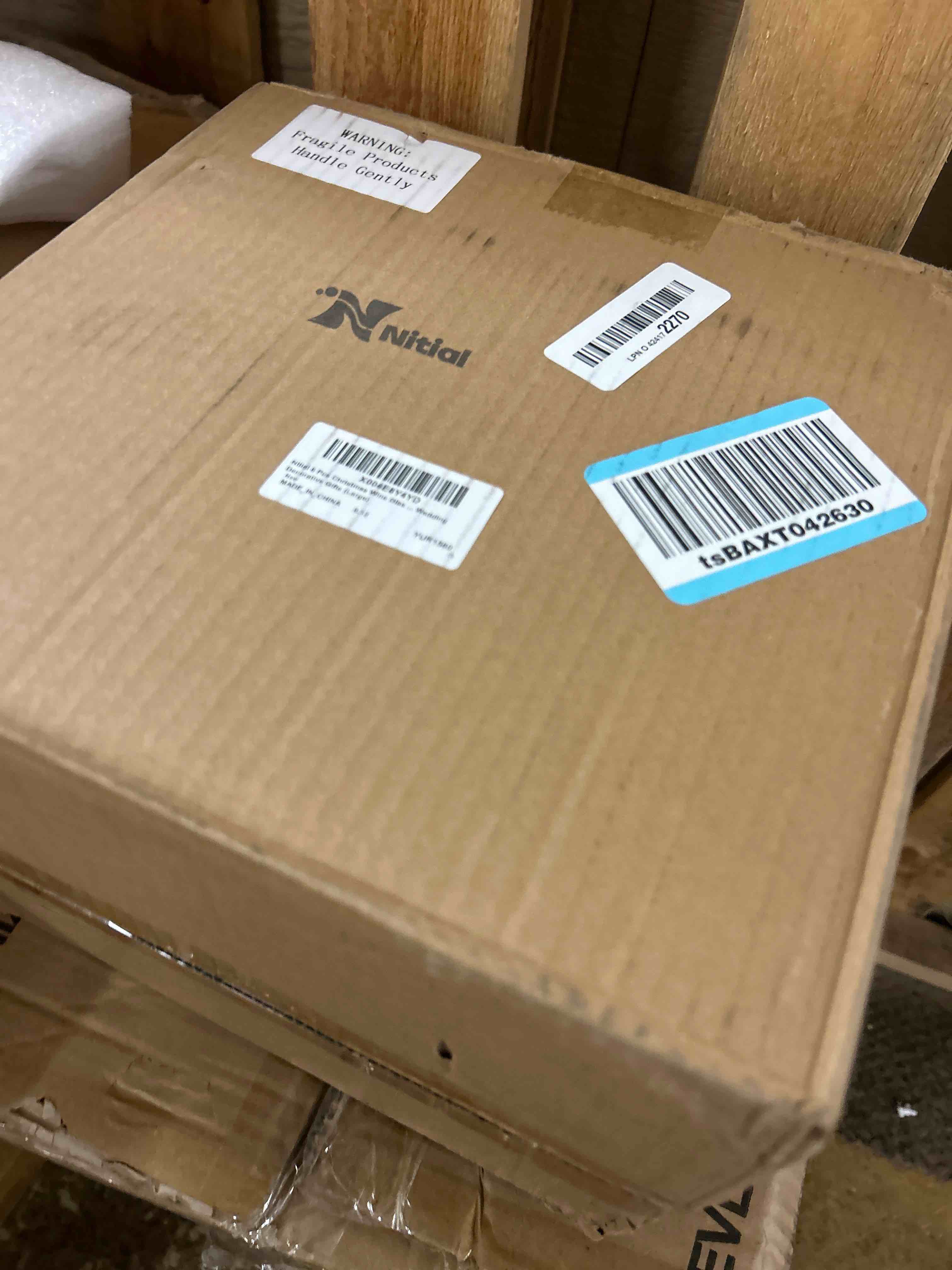 Condition photo showing New/Like New for Boao Set of 6 Christmas Wine Glasses 14.9oz Festive Santa Snowman Christmas Tree Drinking Goblets Cups Painted Xmas Gift Winter Wine Glassware for Party Wedding Holiday(Green,Red,Winterberry)