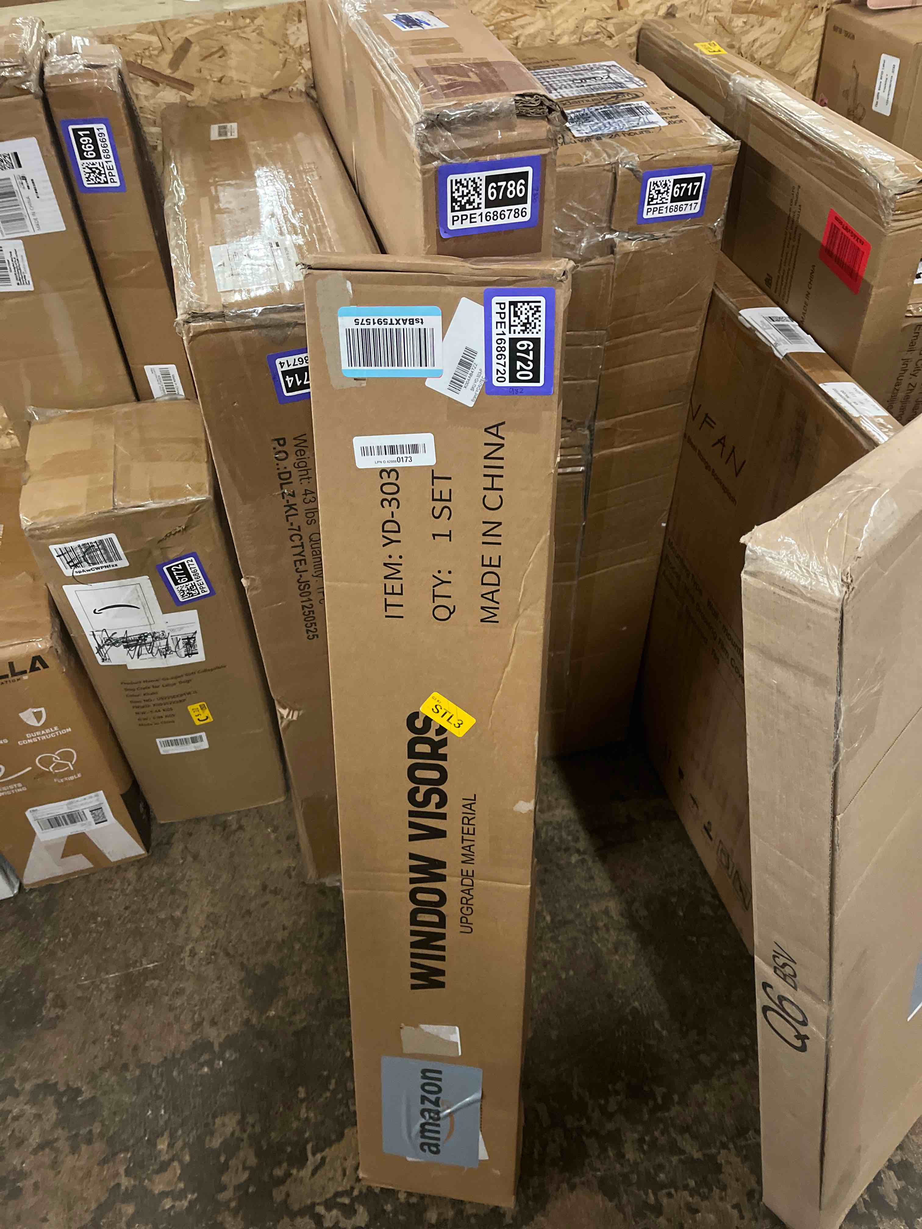 Condition photo showing New/Like New for Tuningpros WD2-303 Dark Smoke 4 Pcs Set Window Visor (Outside Mount) Deflector Rain Guard Compatible with 2004-2009 Mazda Mazda3 Hatchback