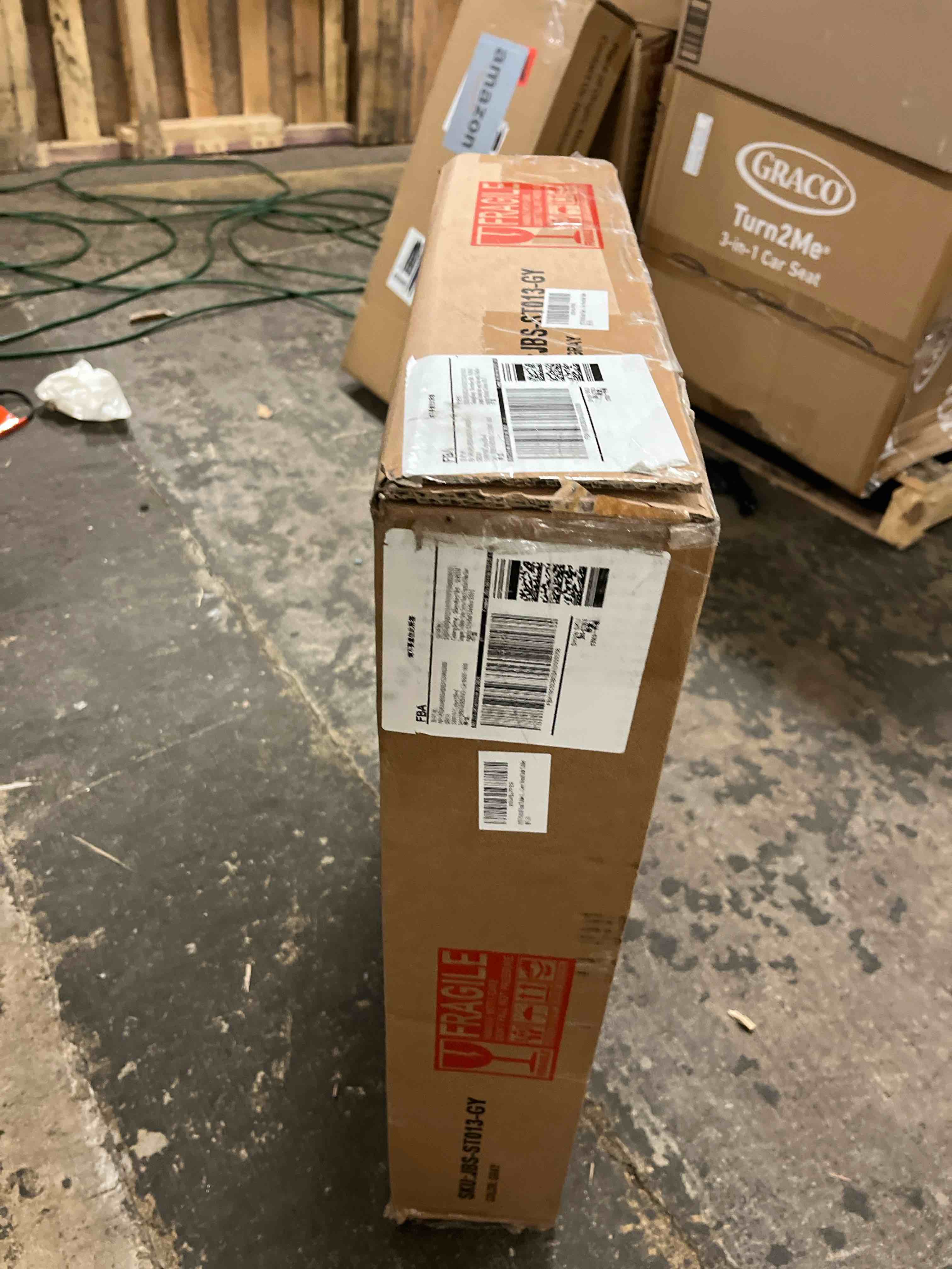 Condition photo showing New/Like New for End Tables Living Room. Side Table Beside Sofa. Modern End Table for Living Room. Couch Side Table with Shelf. Grey Wood Side Tables