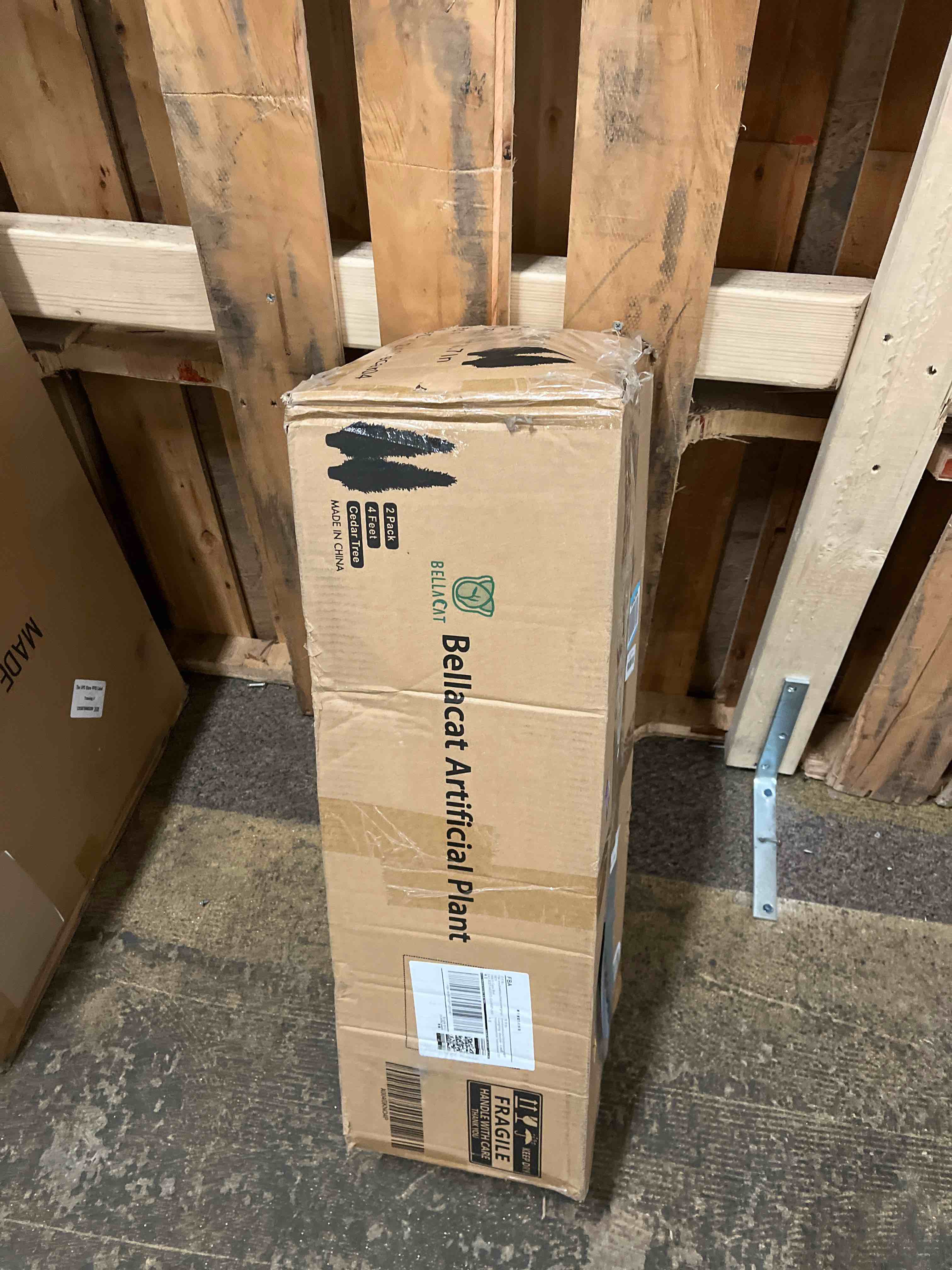 Condition photo showing New/Like New for Bellacat 4ft UV Resistant Artificial Topiary Trees Outdoor, 48in Faux Cedar Tree with Full & Realistic Leaves, Fake Cypress Tree for Front Door Proch Patio Deck Balcony Yard Decor 2Pack