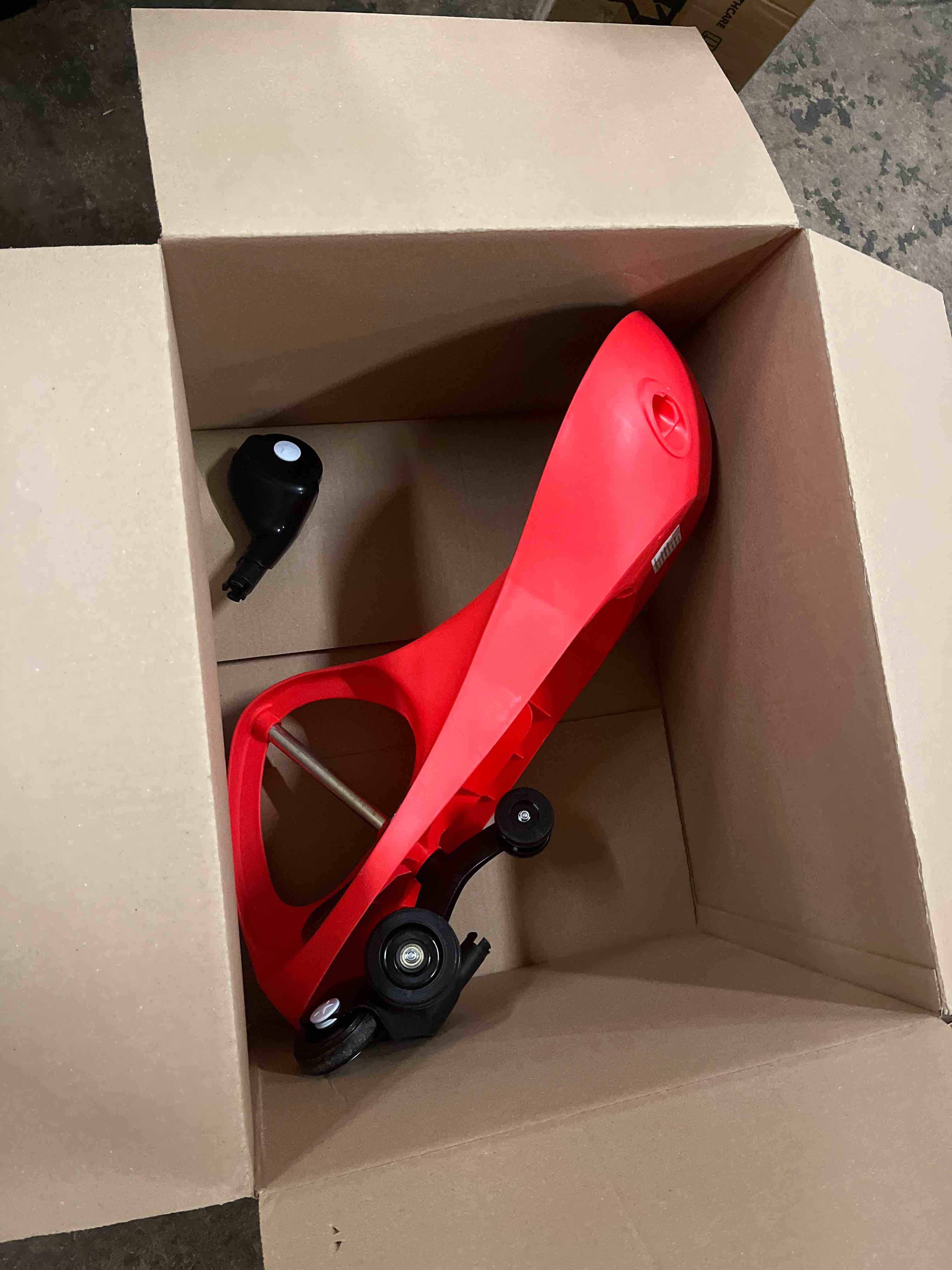 Condition photo showing New/Like New for Wiggle Car - Ride on Toy for Ages 3 and Up - Toddler Ride on Toys with no Batteries, Gears, or Pedals Just Twist, Wiggle, and Go by Lil’ Rider (Red)