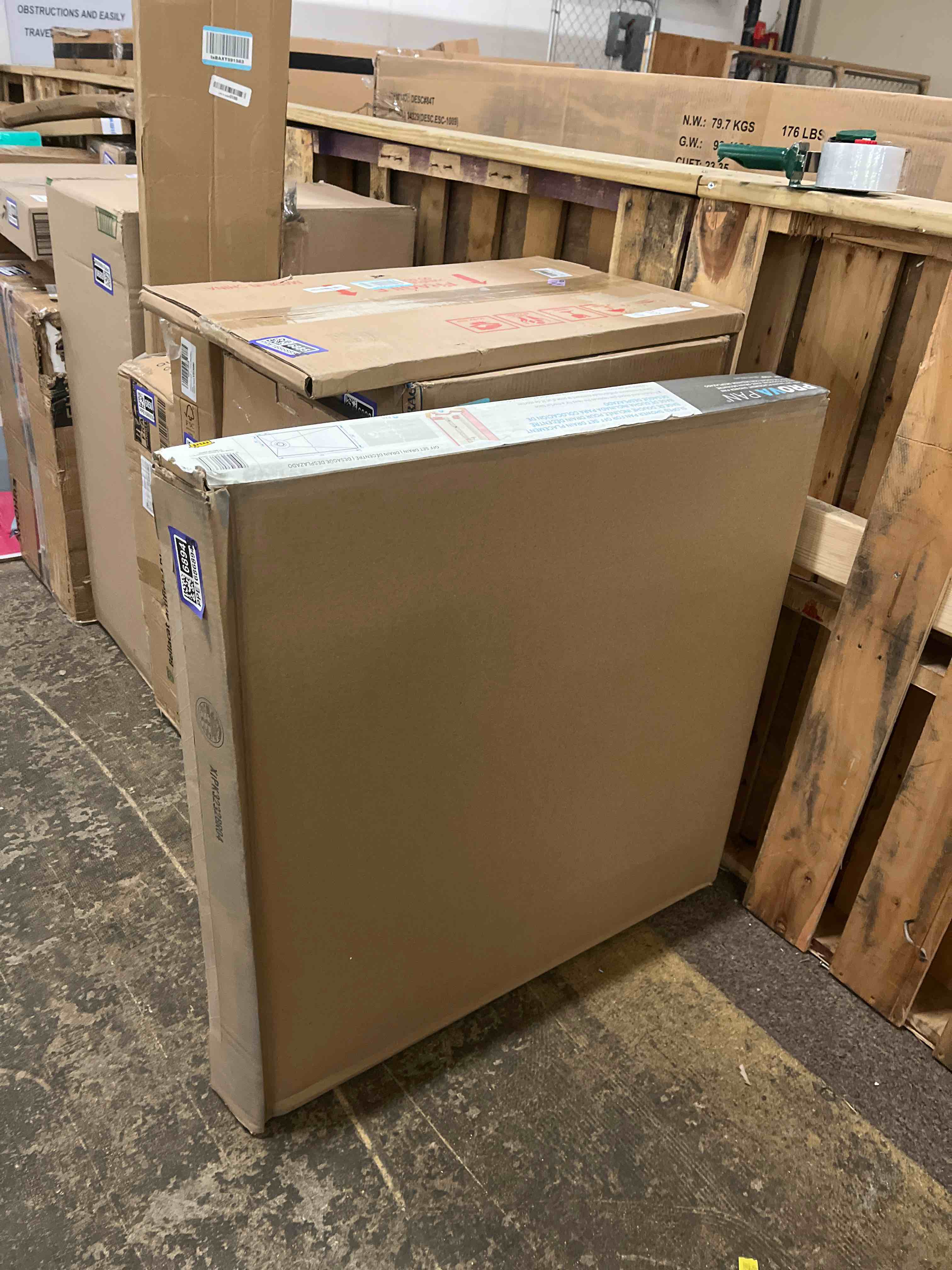 Condition photo showing New/Like New for M-D Building Products TT8013PAN02 32 in. x 60 in. PROVA PAN® Off Set Drain