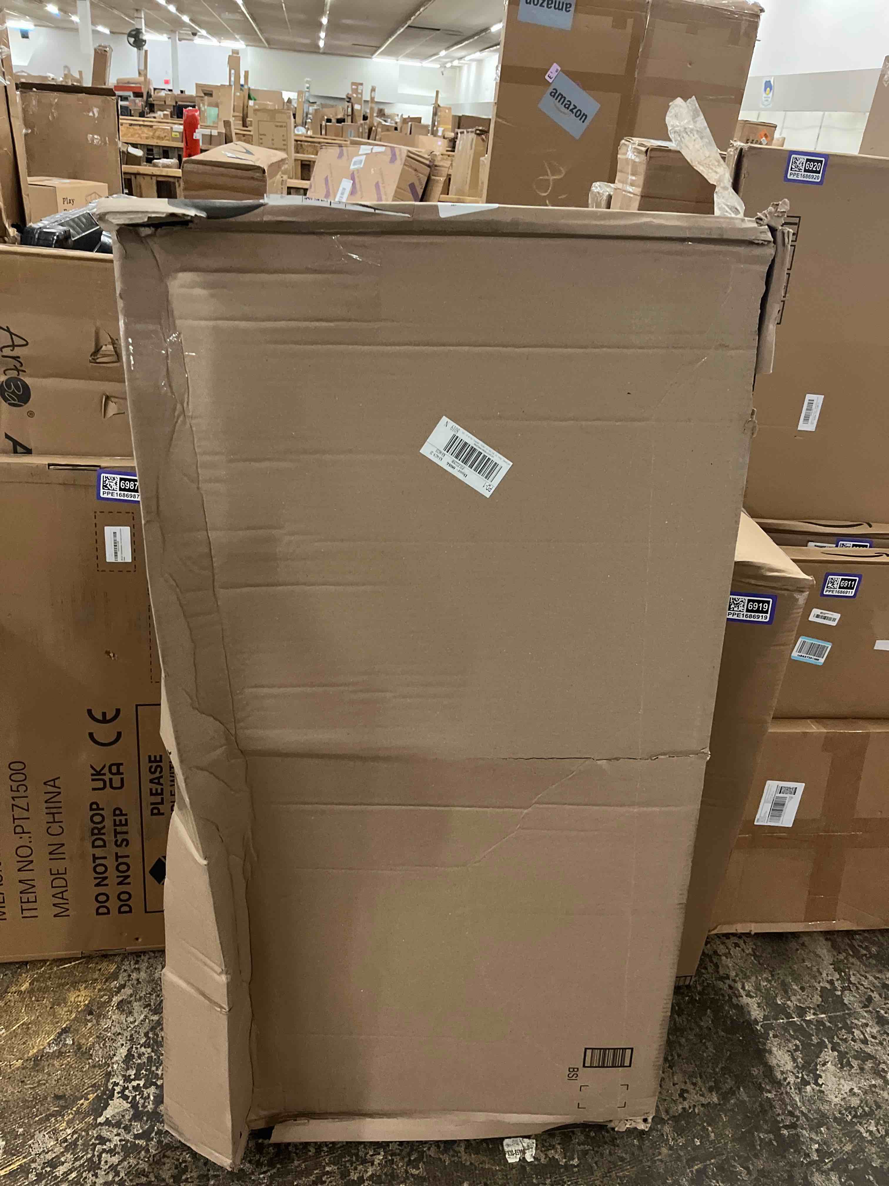 Condition photo showing New/Like New for DVQ ART Sea Canvas Wall Art Blue Clear Ocean Seascape Giclee Artwork Full Moon in Cloud Landscape Framed Picture Canvas Prints for Living Room Decor - 24x48 Inch