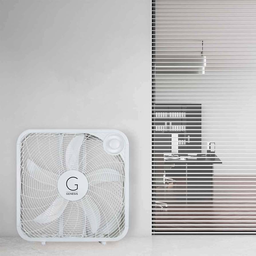 Genesis 20  3 Speed Box Fan with Max Cooling Technology  G20BOX-WHT  White