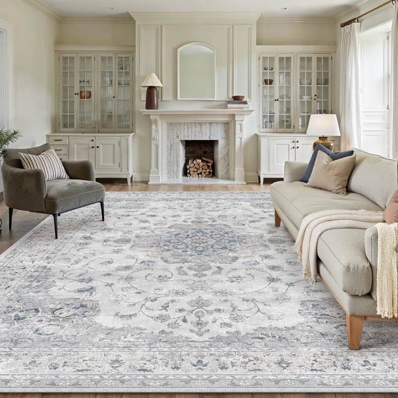 Haven Classic Persian Style Area Rug in Blue (8 x 10)