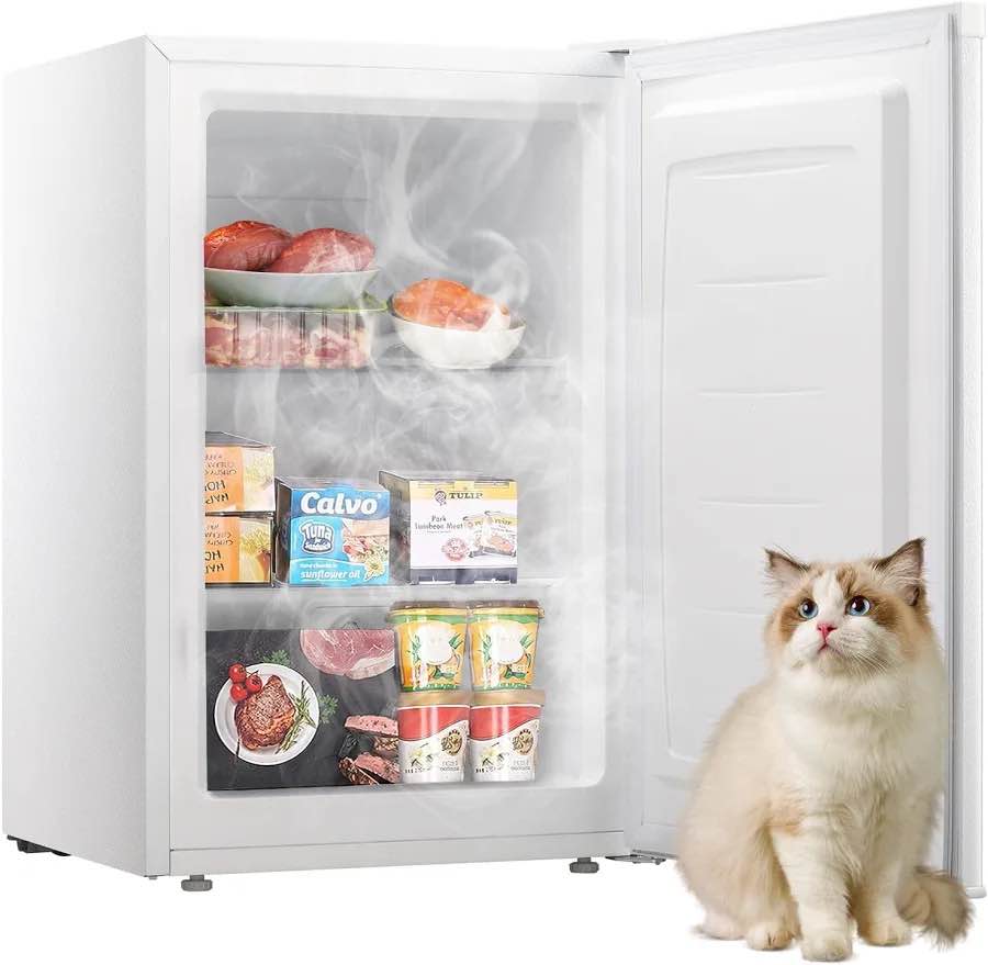 Midea WHS-109FW1 Upright Freezer, 3.0 Cubic Feet, White