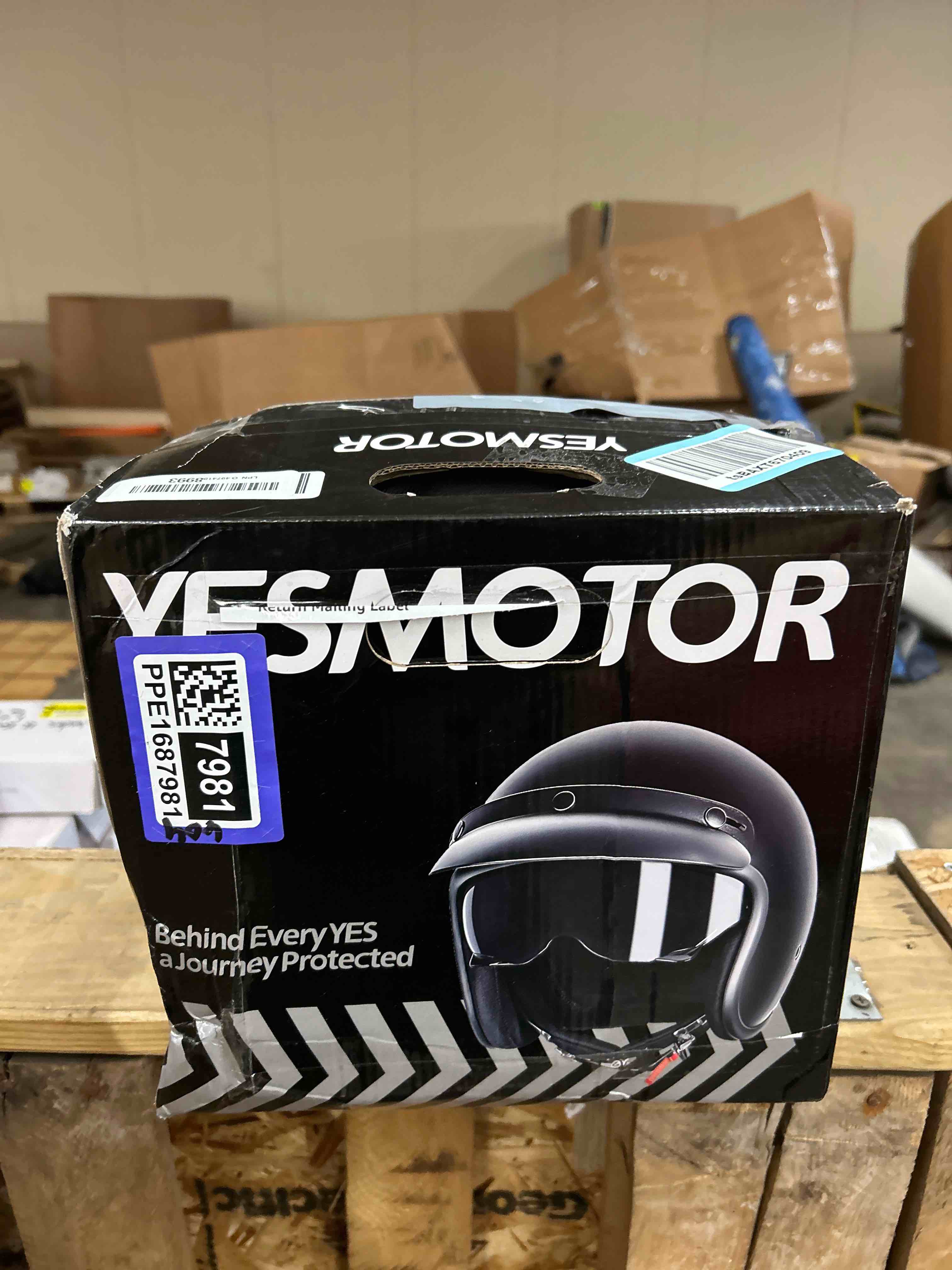 Condition photo showing New/Like New for 3/4 open face retro motorcycle helmet vintage helmet for motorbike casco, moped, cruiser, bobber, and chopper - dot approved(light black , m)