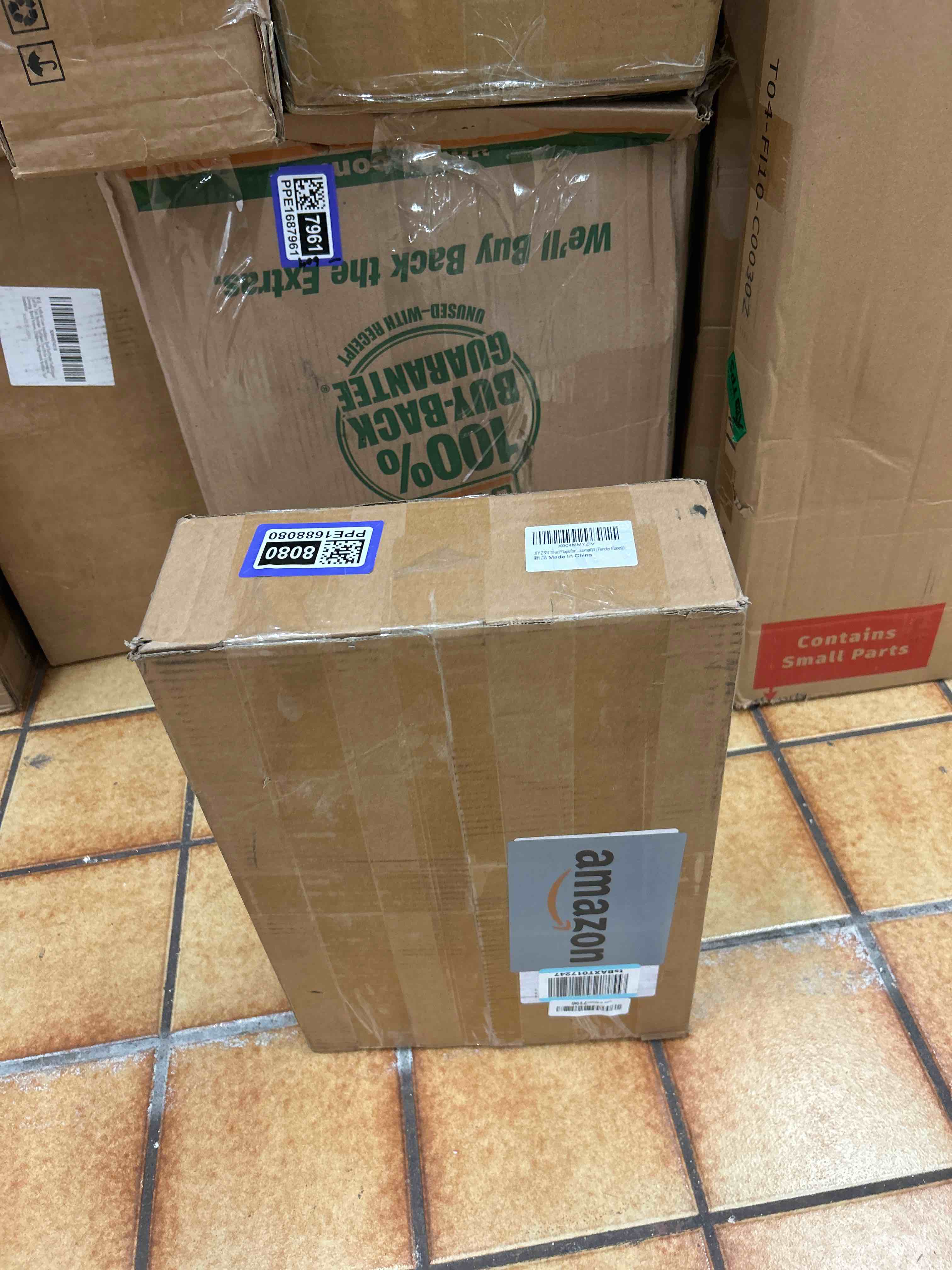 Condition photo showing New/Like New for mud flaps for 2005-2015 toyota tacoma with oem fender flares, no drill splash guards front & rear truck mud guards with hardware accessories mudflaps set(4pcs)