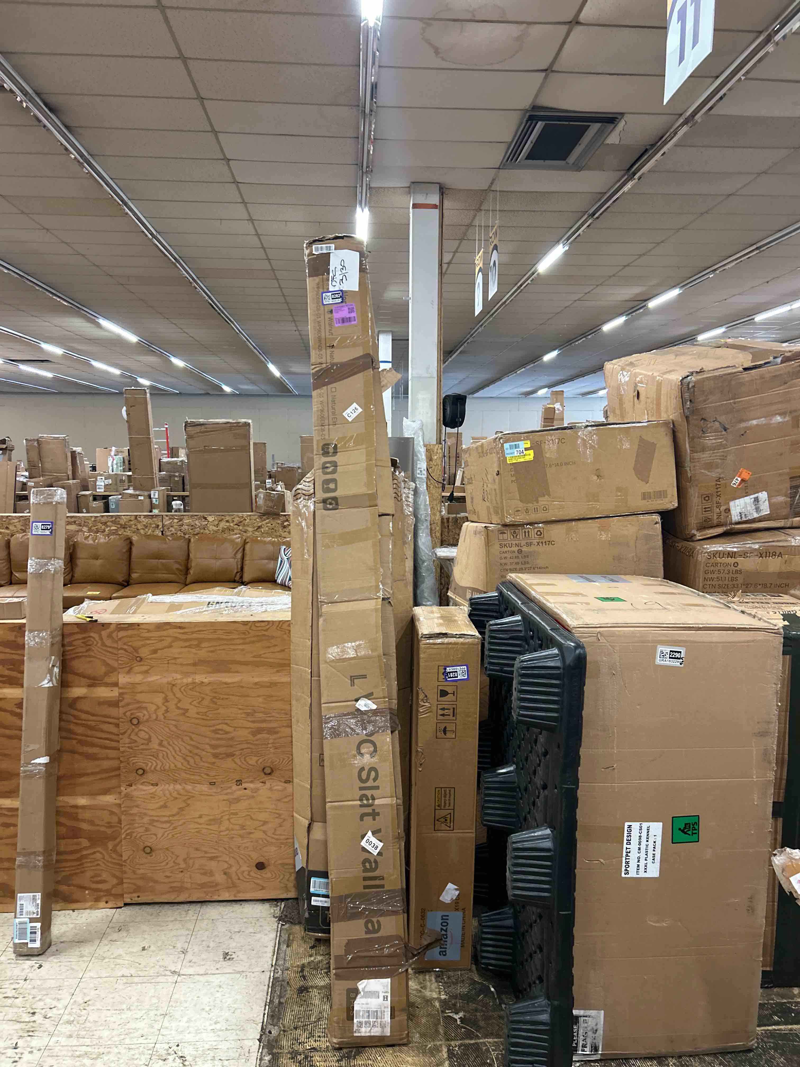 Condition photo showing New/Like New for wpc acoustic slat wall panels 8-pack 96'' x 6'', accent 3d wall panel for interior wall decor, waterproof fluted textured panel wall slats,solid white oak (cover approx.32 sq.ft)