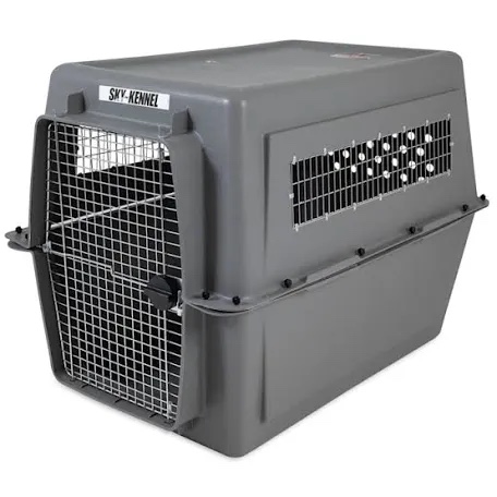 Condition photo showing New/Like New for petmate sky kennel pet carrier travel crate for dogs light gray jumbo (95-125 pound)
