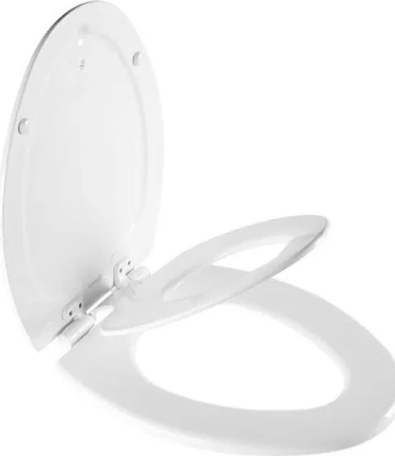 mayfair nextstep2 toilet seat with toddler potty training seat built-in, slow close, easy clean, magnetic removable kids seat, made in usa, elongated, white