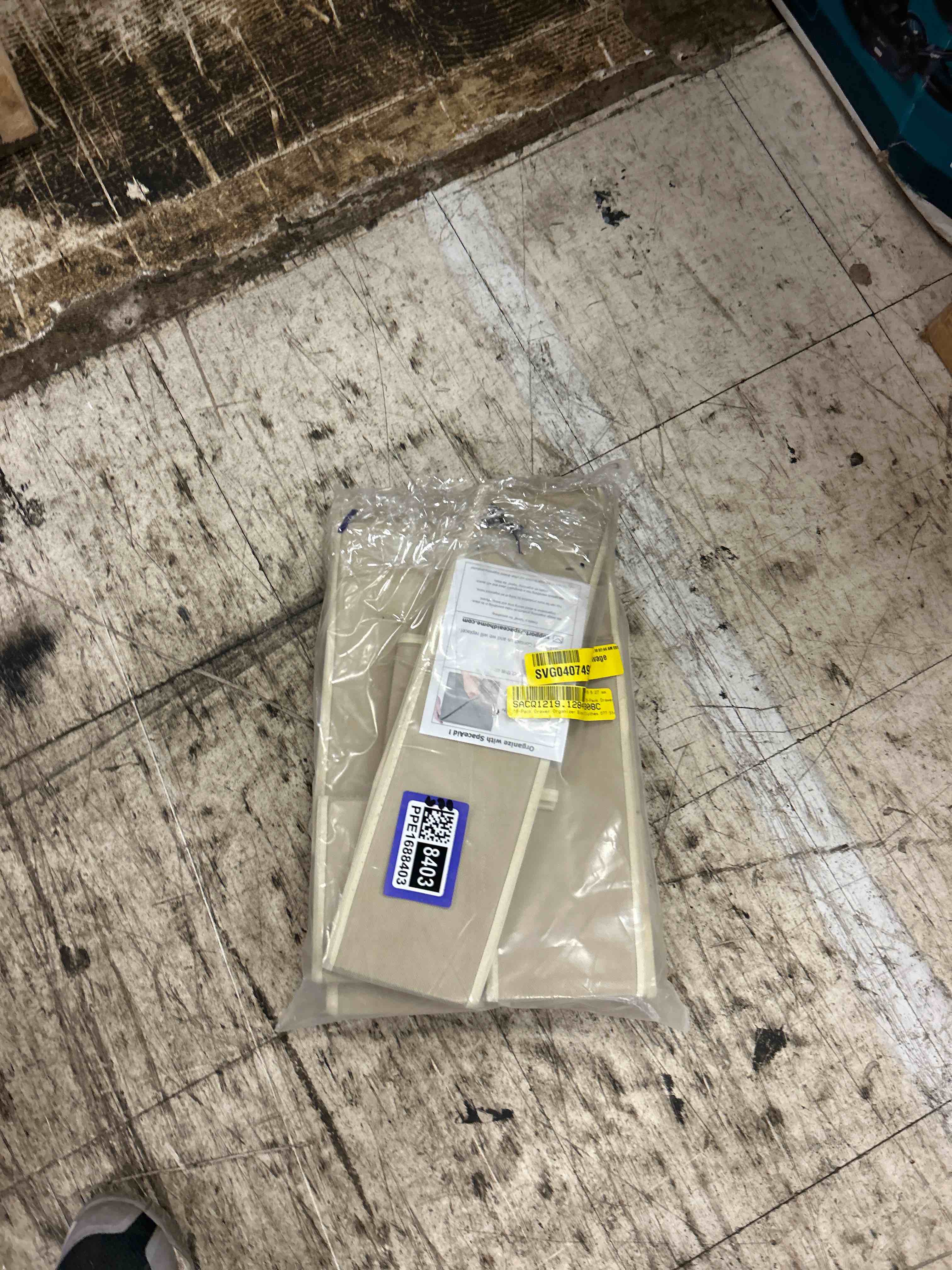 Condition photo showing New/Like New for dimj drawer organizer clothes storage - 18 pack baby dresser organizer for nursery, foldable closet drawer organizer bins for bedroom organization, fabric storage dividers for socks, underwears, bras