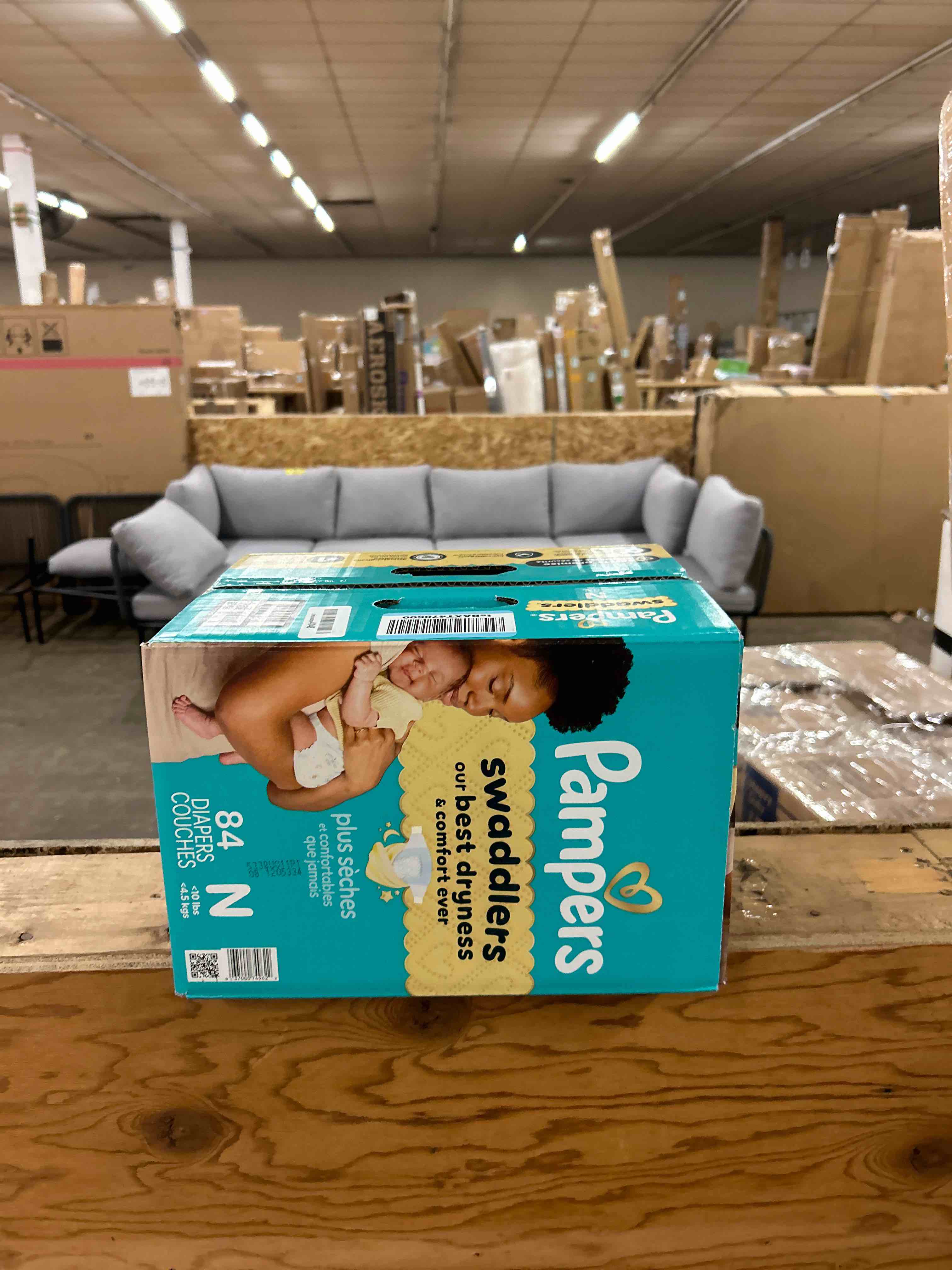 Condition photo showing New/Like New for pampers swaddlers sensitive disposable diapers - size 0 - 84ct