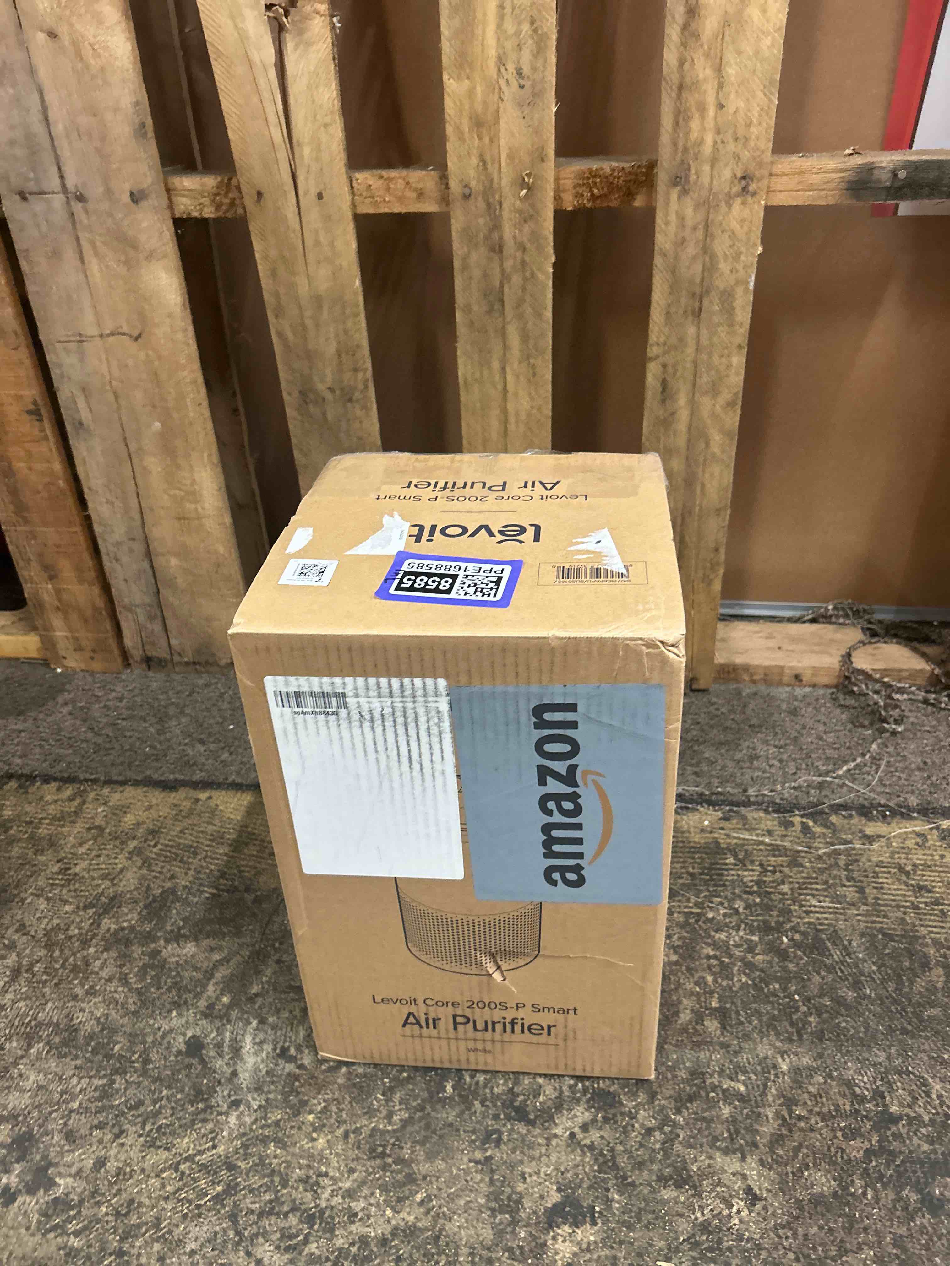 Condition photo showing New/Like New for levoit air purifier for home bedroom dorm room, smart & voice control, aham verified, 3-in-1 filter with hepa sleep mode, for pollen, pollutants, smoke, dander, dust, core 200s-p, white
