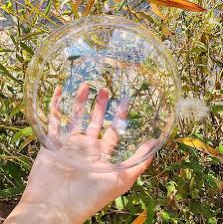 yoziemq acrylic hollow ball, clear plastic fillable ornaments ball, diy clear plastic balls for new years present,xmas tree,home decoration,wedding,party (7.87inch/5pcs)