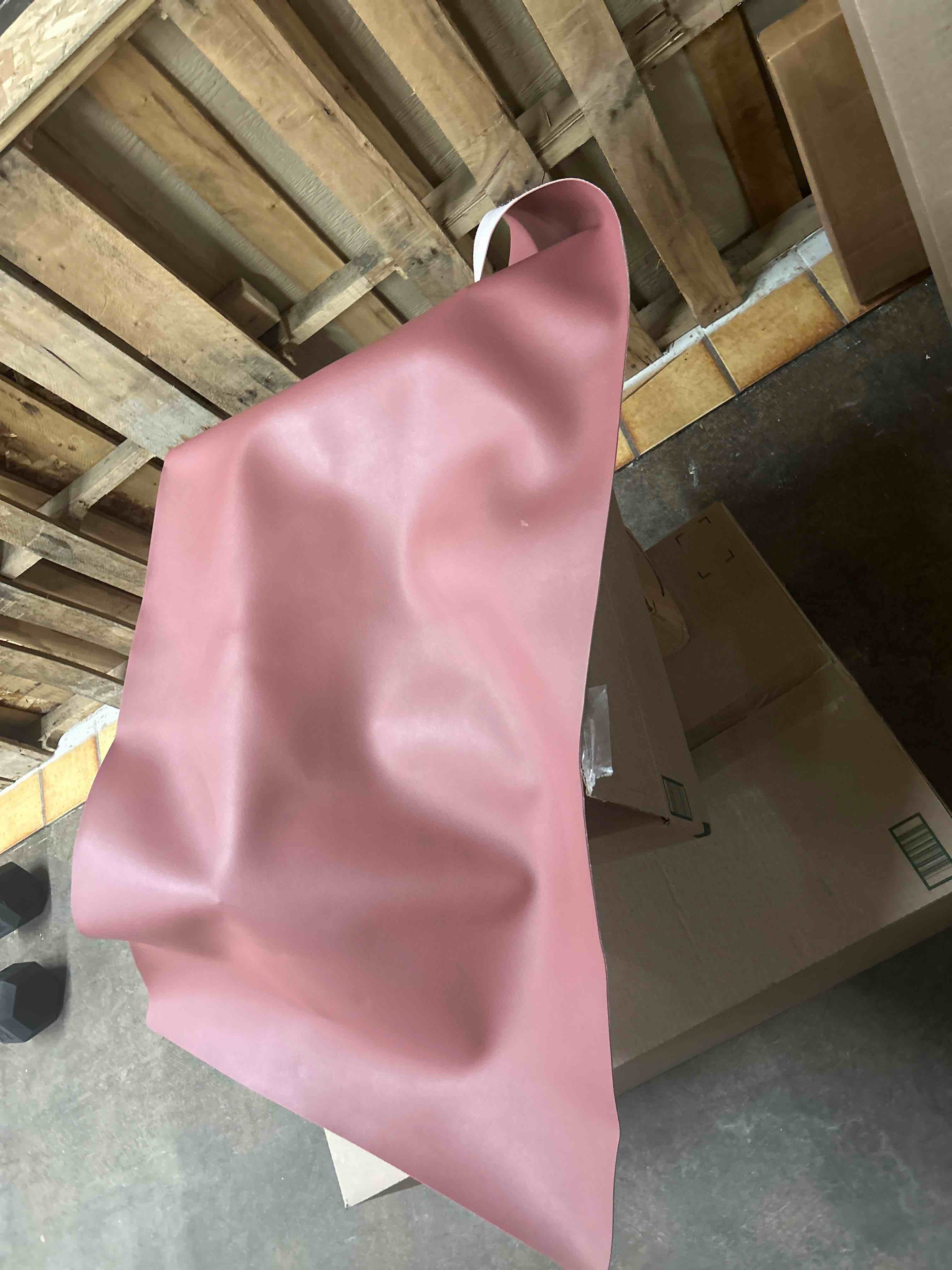 Condition photo showing New/Like New for shkira 12''x24'' tooling leather square - 2.0mm burgundy sheets for crafts - leather sheets for crafts tooling sewing hobby - thick cowhide pieces - fabric for crafting