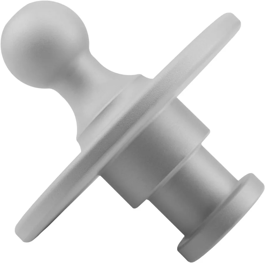gooseneck ball adapter - 5th wheel kingpin to 2-5/16" ball hitch receiver - heavy duty towing adapter for rv trailers & trucks - 30000 lbs gtw capacity, solid forged steel, white