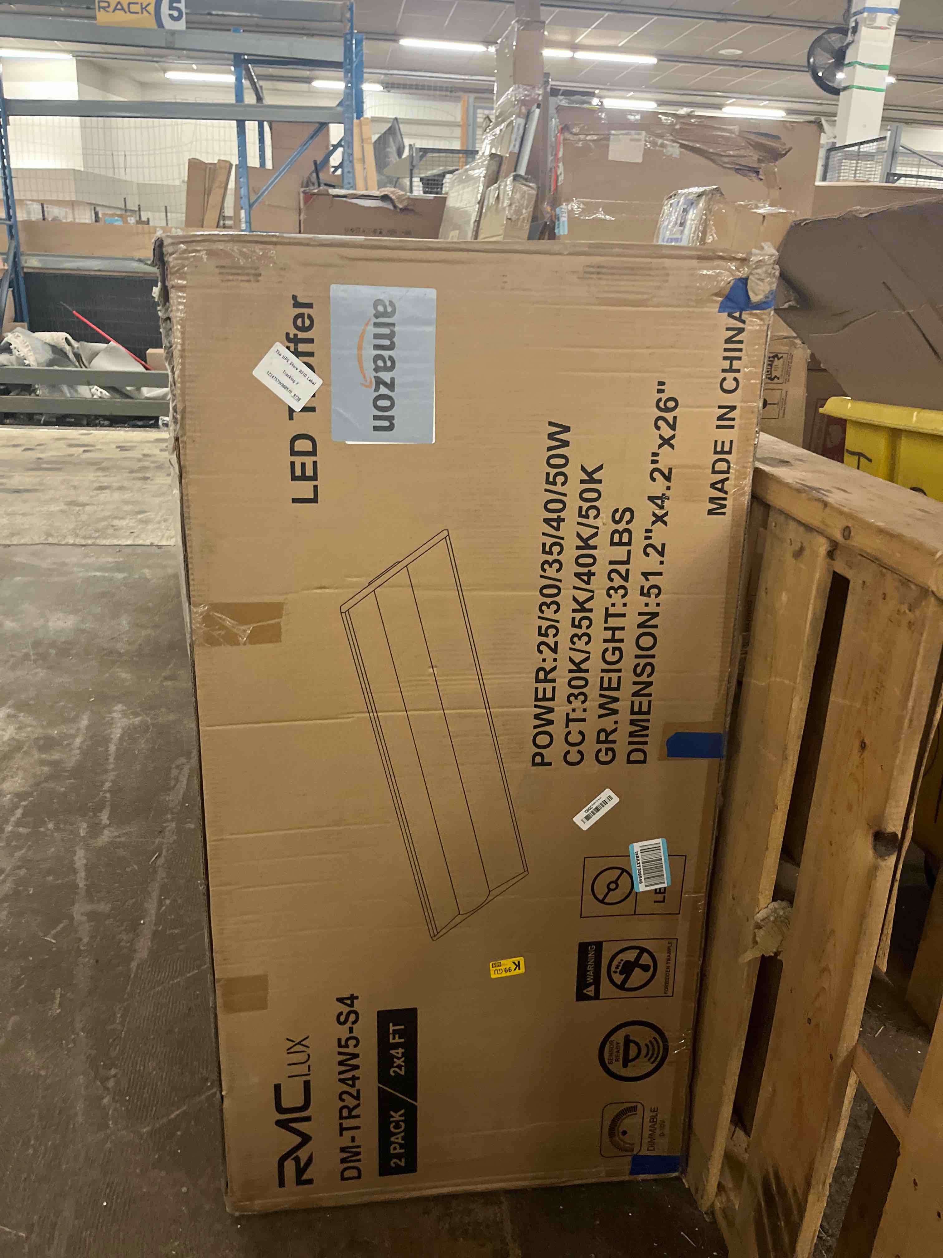 Condition photo showing New/Like New for cortelco 2x4 led troffer light,4 colo options 3000k-5000k,50w/40w/35w/30w/25w,up to 7500 lumens,0-10v dimmable drop ceiling lights,100-277v,etl&dlc listed,commercial grade,2 pack