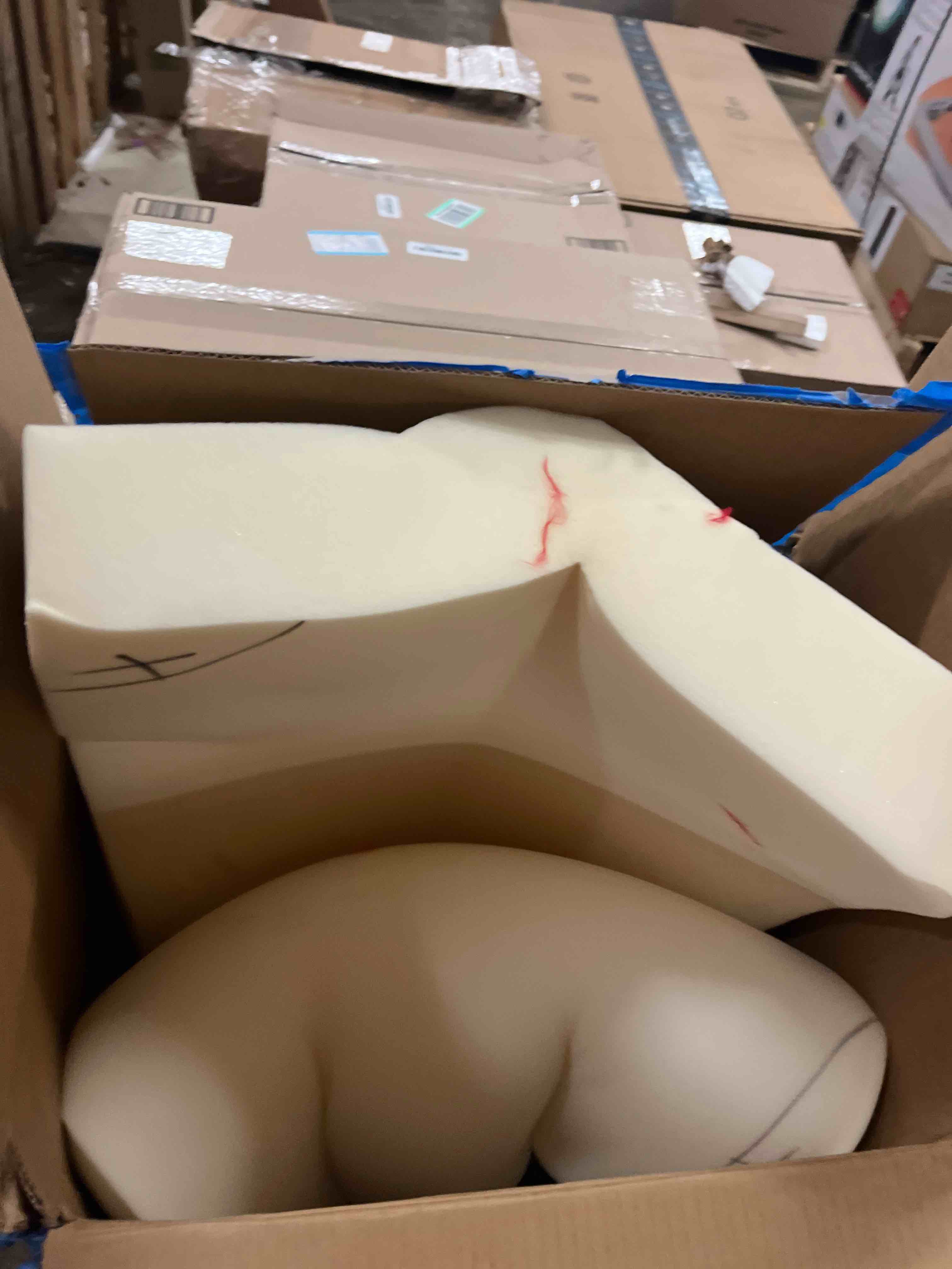 Condition photo showing Good Condition for ak trading co. ak-trading upholstery high density 5"" height x 24"" width x 72"" length-home or commercial use seat replacement cushion-made in usa foam (foam-hd-5x24x72) (2 pack)