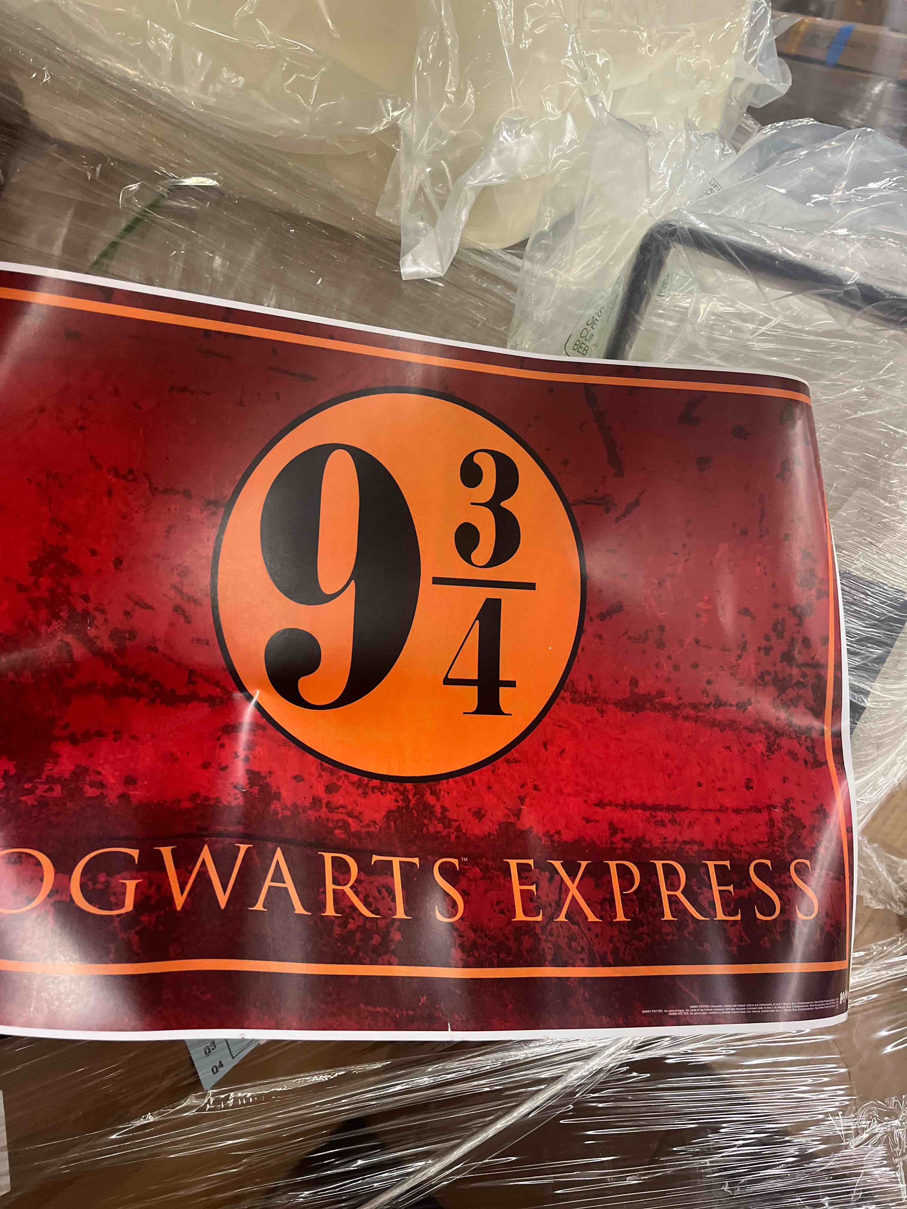 Condition photo showing New/Like New for trends international the wizarding world: harry potter - hogwarts express 9 3/4 wall poster, 22.375" x 34", premium unframed version