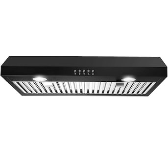 SNDOAS 30 inch Convertible 500-CFM Black Stainless steel Under Cabinet Range Hood