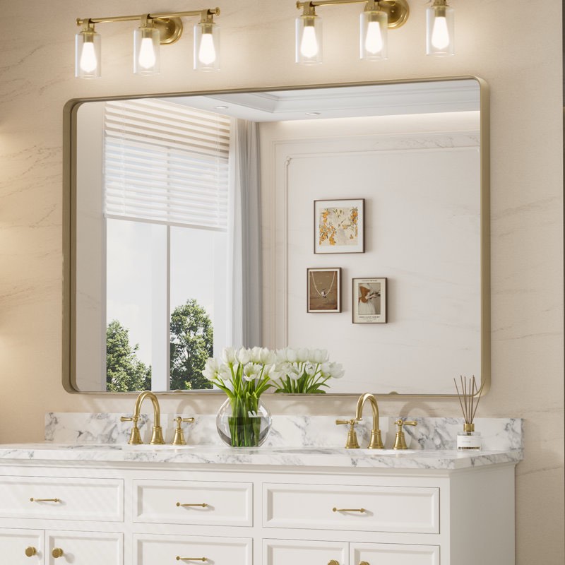Tyro Bathroom Decorative Home Décor Corner Hangs Bathroom Mirror