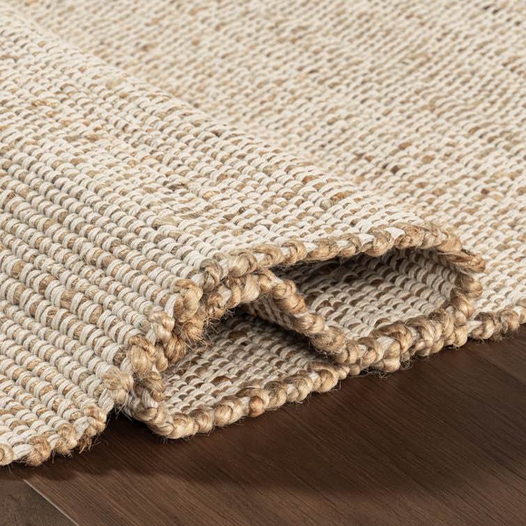 helton farmhouse jute blend natural tan area rug