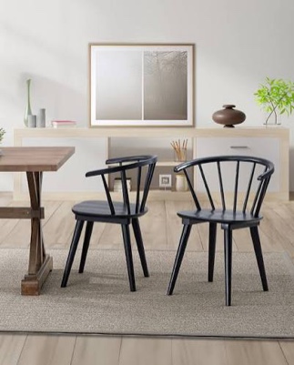 DUHOME Contemporary Spindle Back Dining Chairs