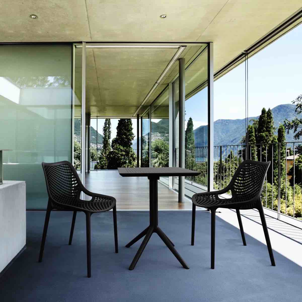 (2) Farrah Square Patio Dining Table 