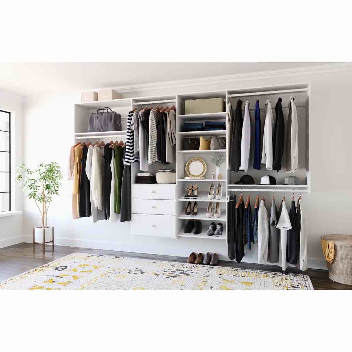 Johns 72" W - 120" W Closet System Reach-In Sets
