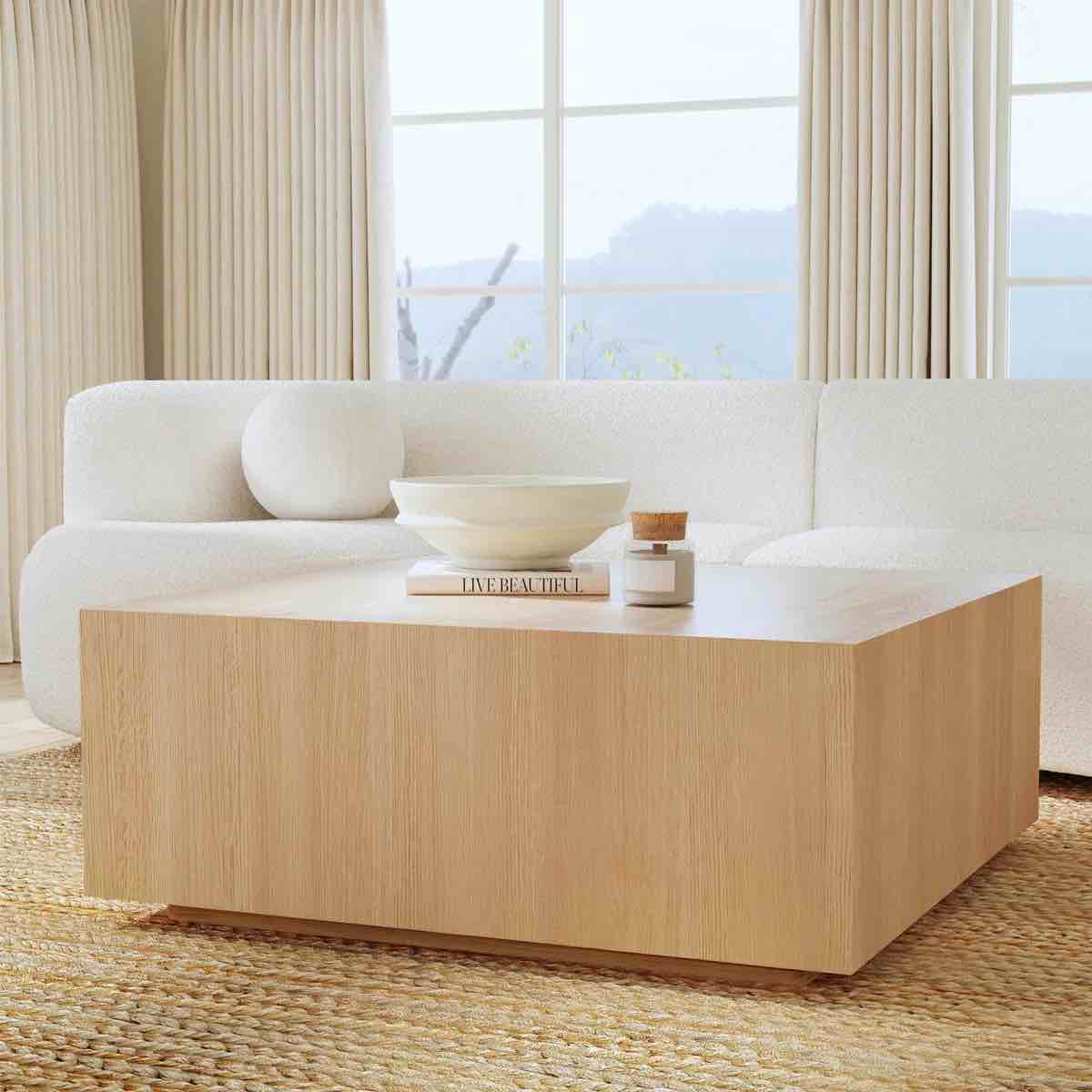 Taryn 42" Block Coffee Table