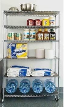 Member's Mark 6-Tier NSF Heavy Duty Wire Shelving, 47.75" W x 18" D x 75.5" H
