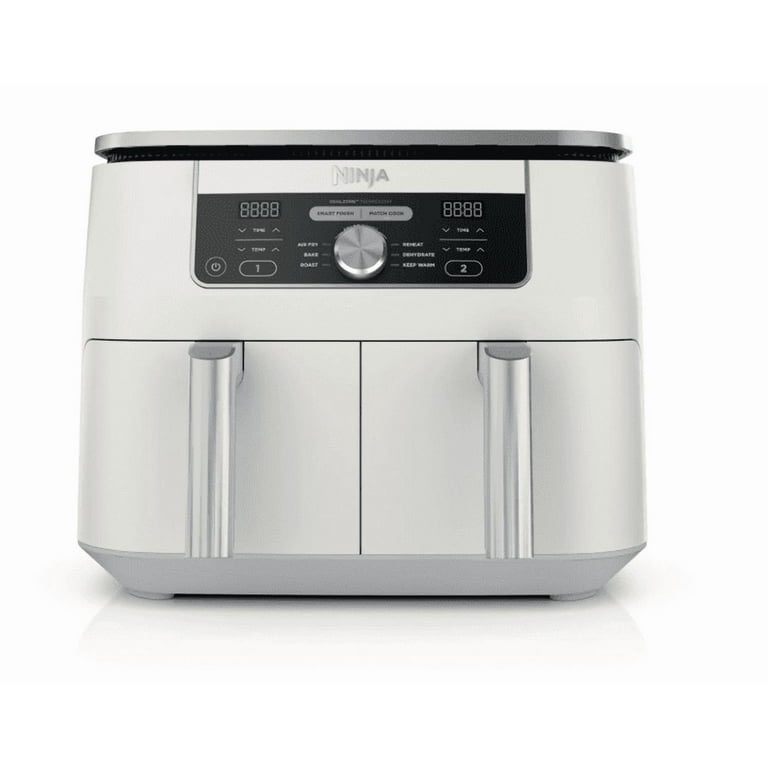 Ninja Foodi 6-in-1, 8 Quart 2-Basket Air Fryer with DualZone Technology -White
