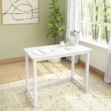 max & lily desk for high loft bed, white