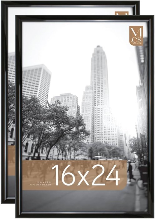 mcs trendsetter frame, 16 x 24 in, black 2 pk