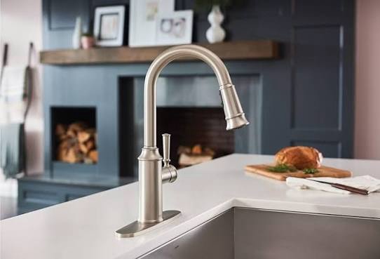 Moen 87731 Glenshire High-Arch Pull-Down Kitchen Faucet - Bronze