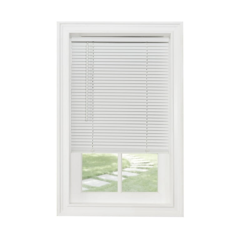 Achim GII Morningstar Indoor Cordless White Vinyl Light Filtering Window Mini Blind  64  L x 45  W