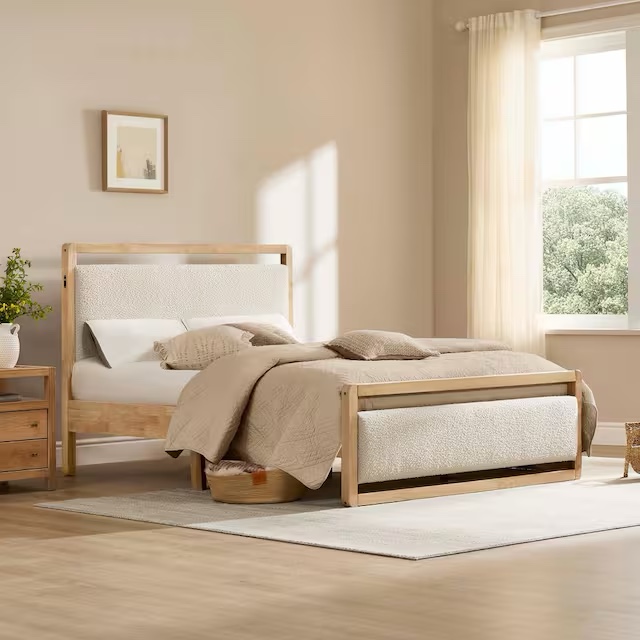 Liam Brown Wood Frame, Full Platform Bed