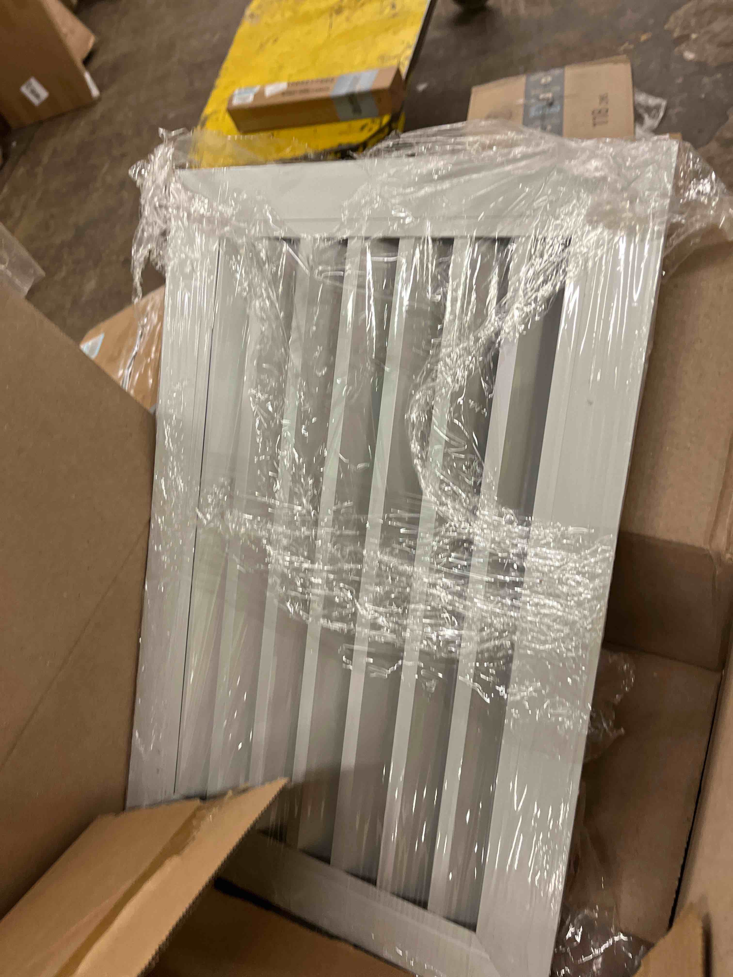 Condition photo showing New/Like New for 24"*16" Gable Vent,Aluminum Alloy Wall Vent Shed Vents,with Removable Strainer and 180 Degree Opening Angle.Ideal for Attic,Shed,Garage,Play House,Coop.[Inside Dimensions:22"w X 14"h]-White 1 Pack