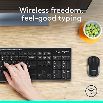 Condition photo showing New/Like New for Logitech MK270 Wireless Keyboard And Mouse Combo For Windows, 2.4 GHz Wireless, Compact Mouse, 8 Multimedia And Shortcut Keys, For PC, Laptop - Black (B079JLY5M5)